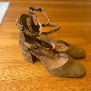 Madewell Mustard Close Toe Heels